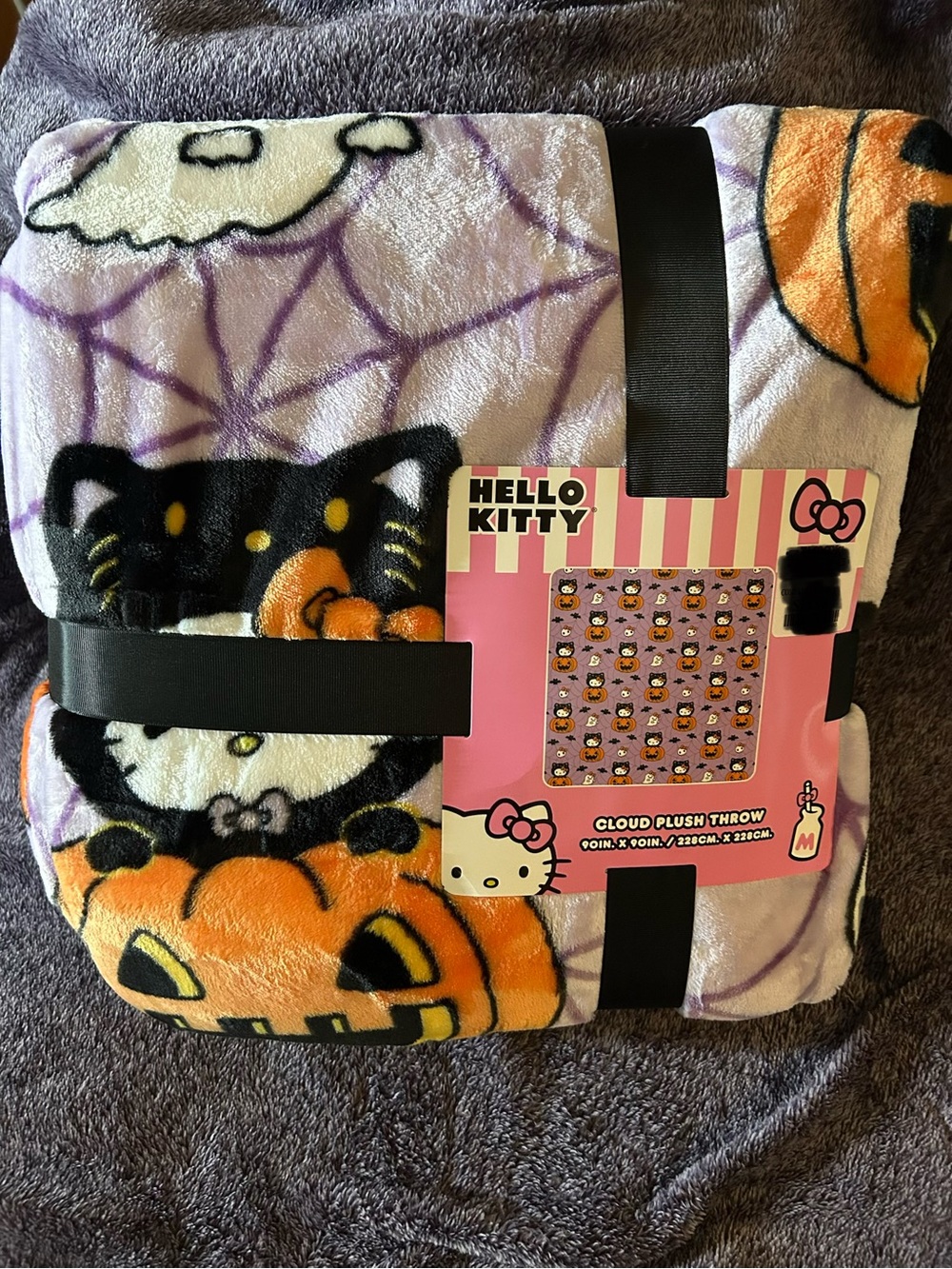 New Hello Kitty Blanket Halloween 90” x 90” Full/ Queen